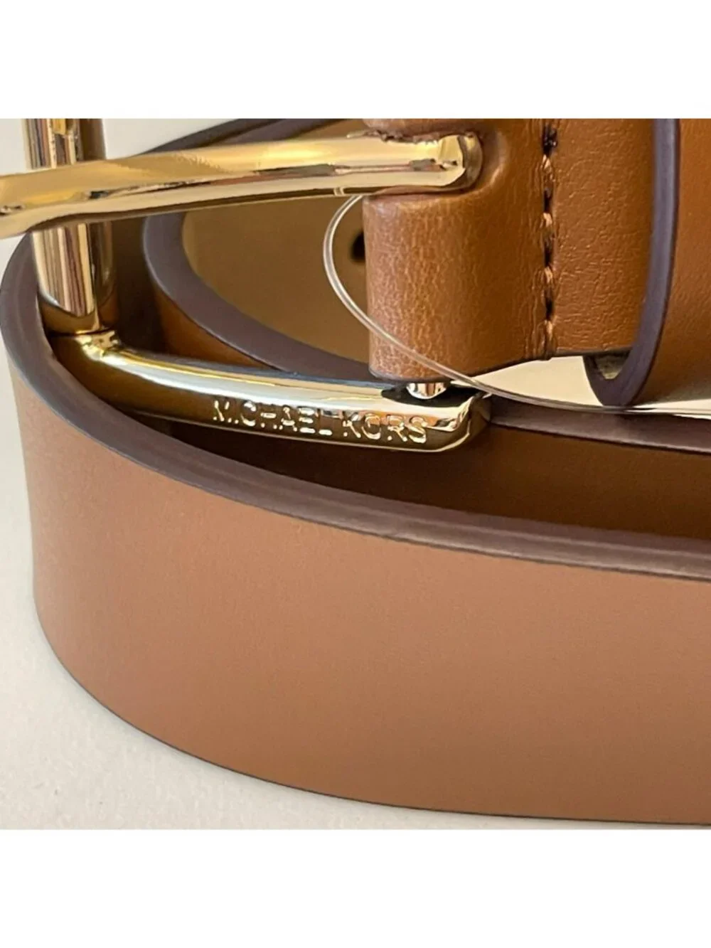 Michael Kors Large 32 mm Brown Leather Belt Pouch Fanny Pack Belt Bag NWT